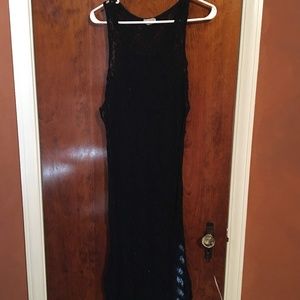 Lace Long Split Shirt